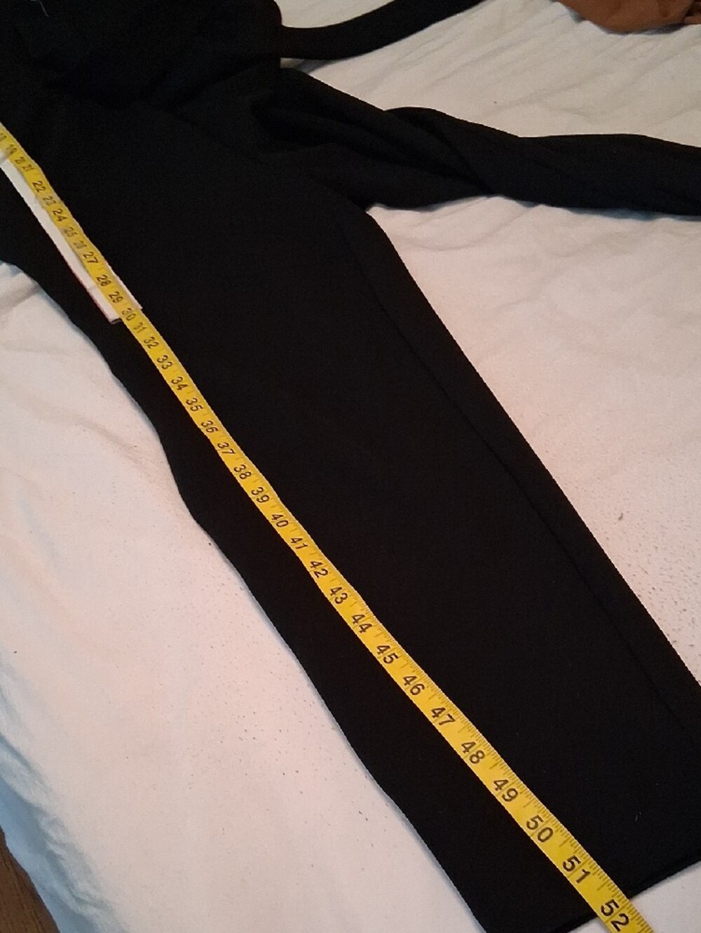 Prologue Women's Size Small Black Midi Jumpsuit with V-Neck and Tie Waist - Picture 9 of 9